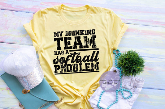 My Drinking Team Has A Softball Problem HMD - Screen Print