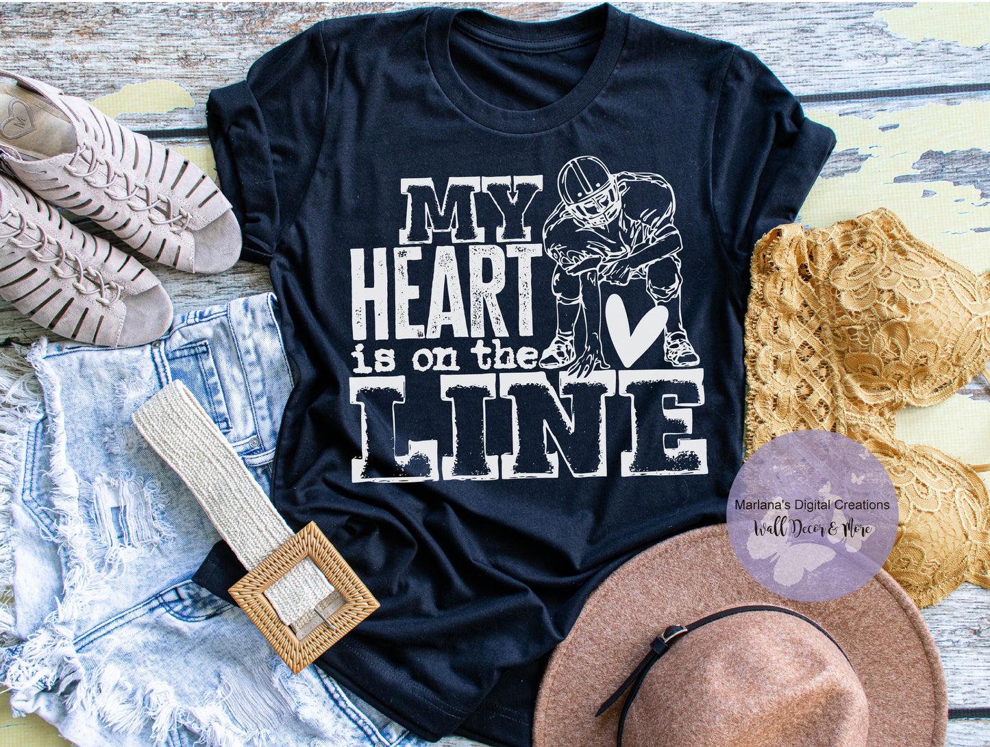 My Heart Is On The Line HMD - Screen Print