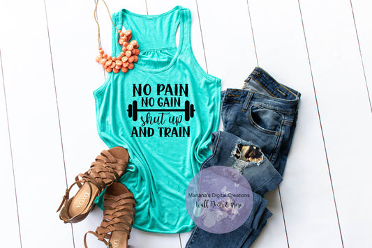 No Pain No Gain Train - Vinyl Print