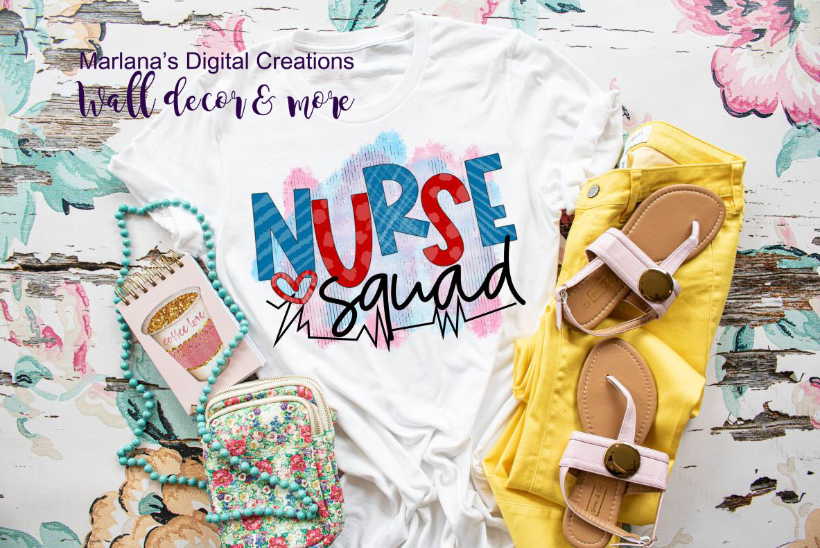 Nurse Squad - Sublimation Print