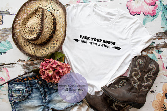 Park Your Horse - Vinyl Print