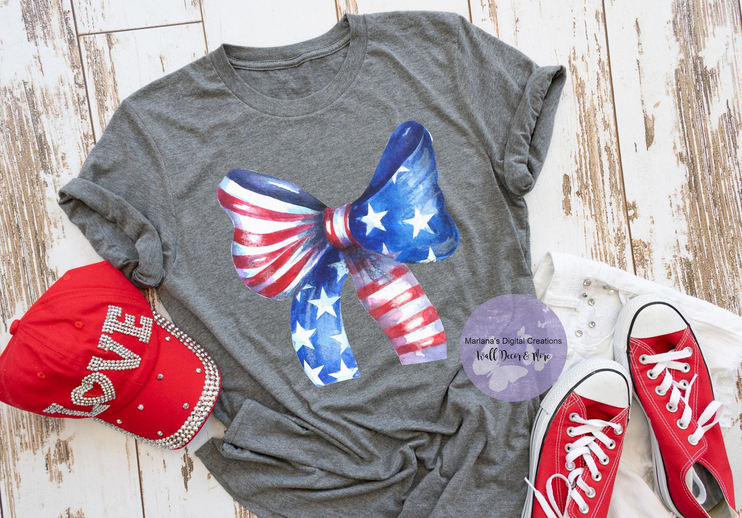 Patriotic Bow HMD - Screen Print