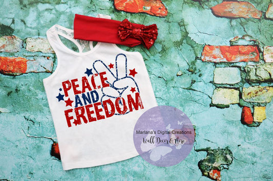 Peace and Freedom - Youth Screen Print