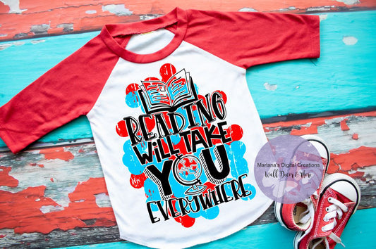 Reading Will Take You Everywhere - Youth Screen Print