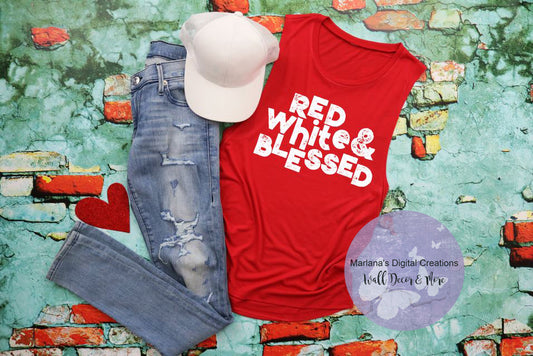 Red White and Blessed - Screen Print