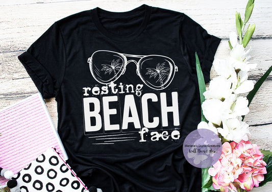 Resting Beach Face HMD - Screen Print