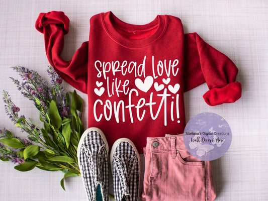 Spread Love Like Confetti HMD - Screen Print