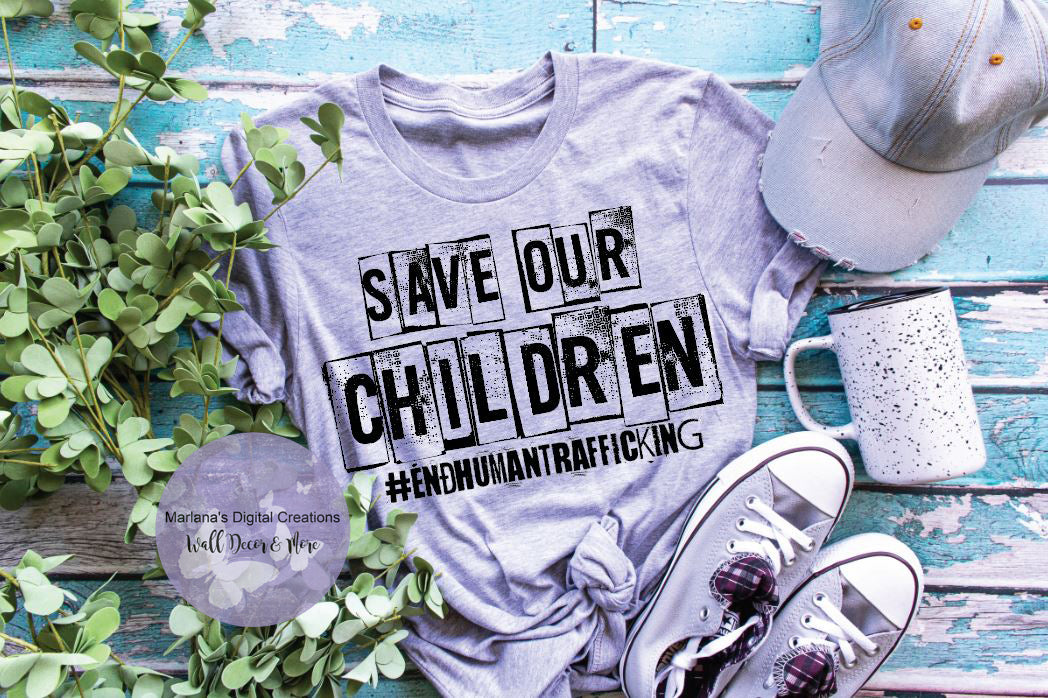 Save Our Children Black HMD - Screen Print