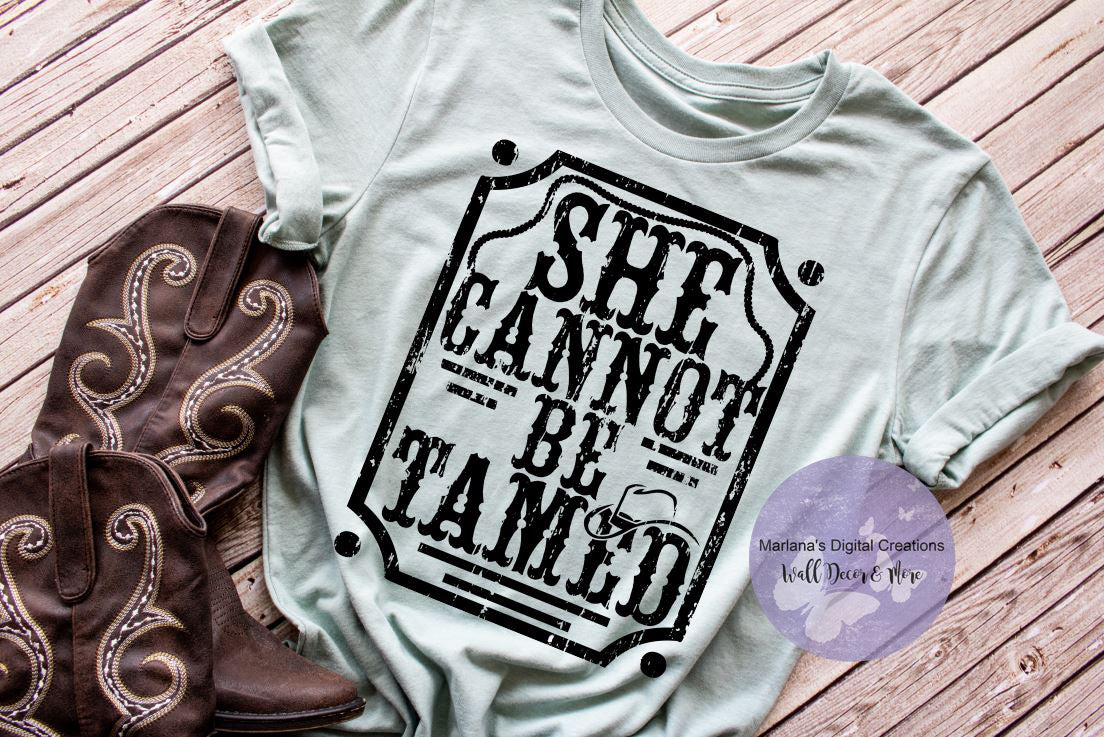 She Cannot Be Tamed - Screen Print