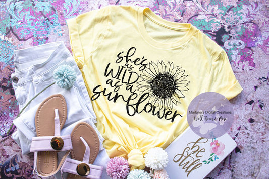 She's As Wild As A Sunflower - Screen Print