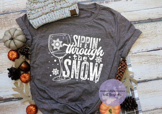 Sippin Through The Snow HMD - Screen Print