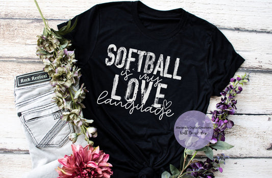 Softball Is My Love Language HMD - Screen Print