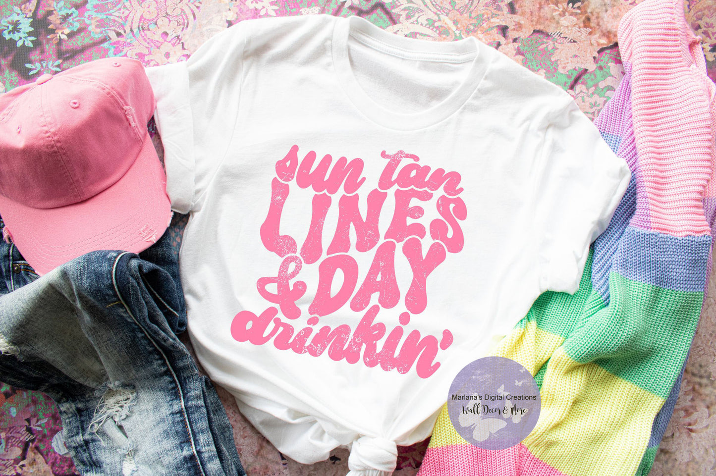 Sun Tan Lines & Day Drinkin' HMD - Screen Print