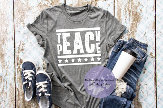 Teach Peace - Screen Print