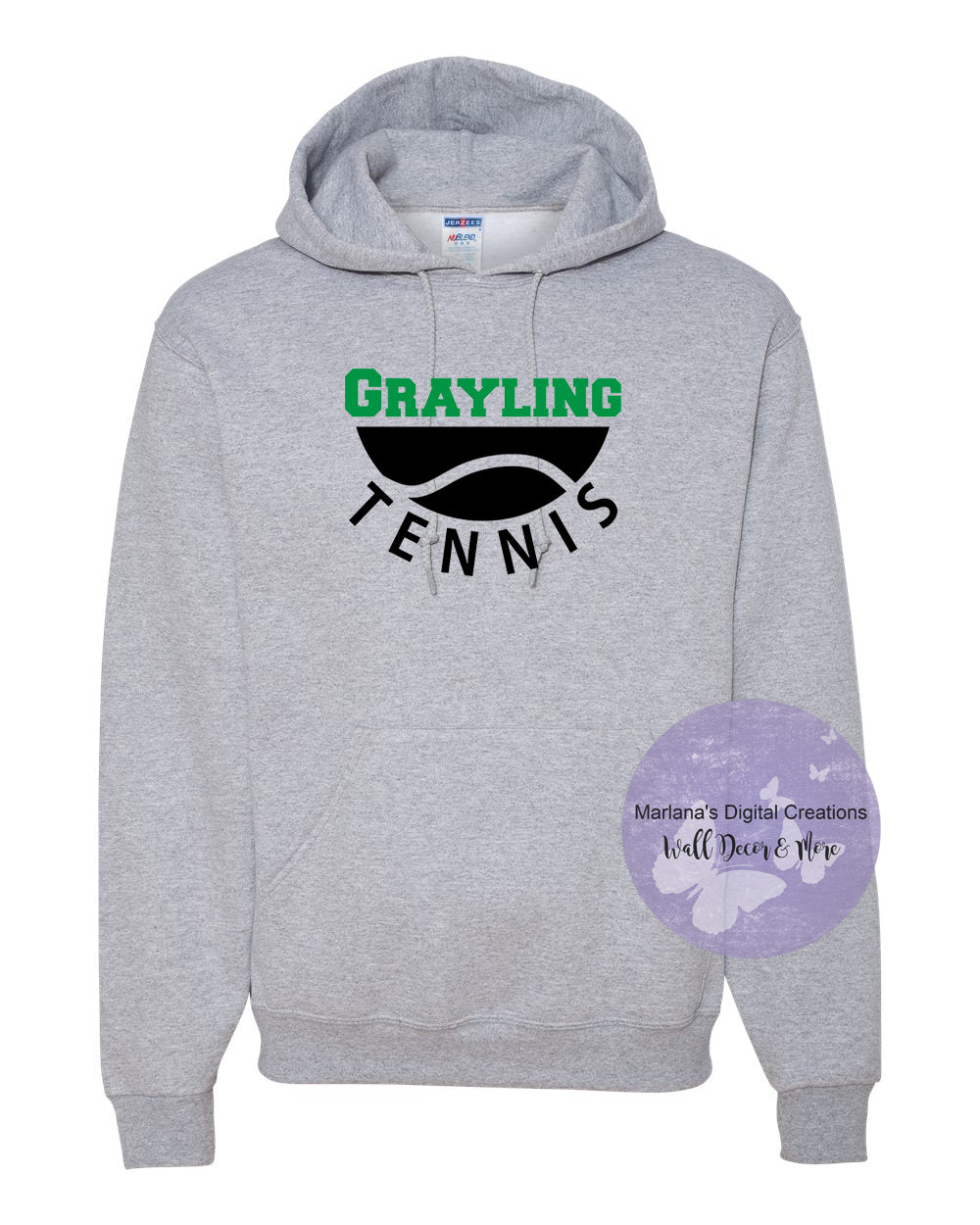 Grayling Tennis Personalized Unisex Hoodie Screen Print