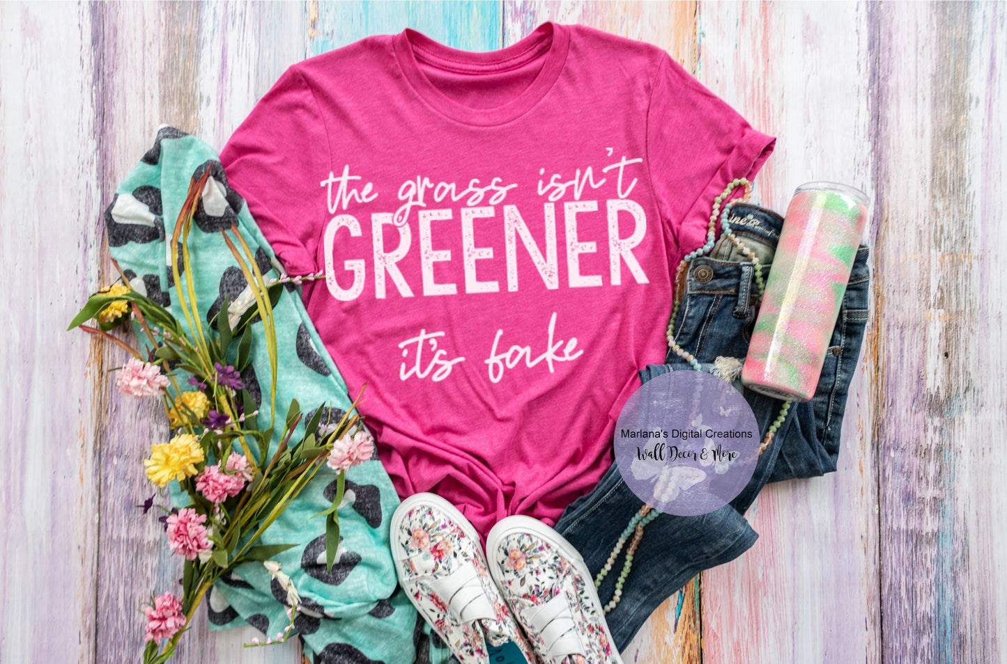 The Grass Isn't Greener It's Fake HMD - Screen Print