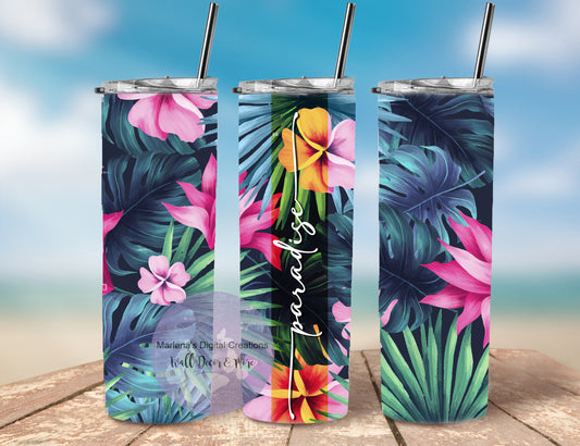 Tropical Paradise 20oz Skinny Tumbler