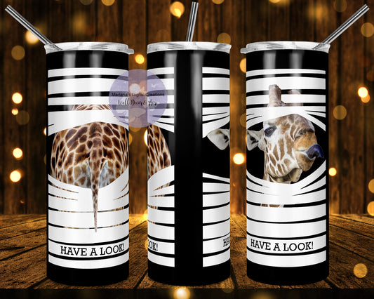 Giraffe Blinds 20oz Skinny Tumbler