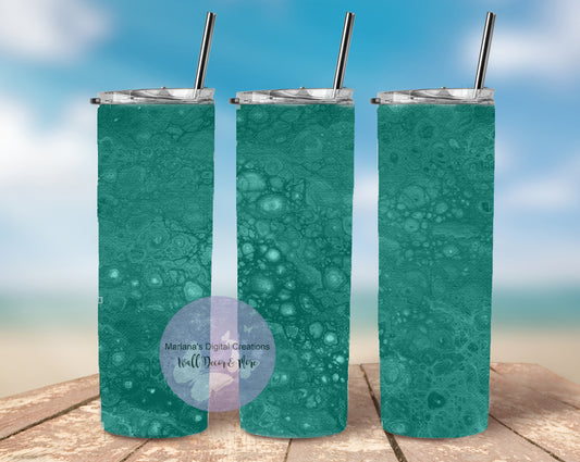 Turquoise Fluid 20oz Skinny Tumbler