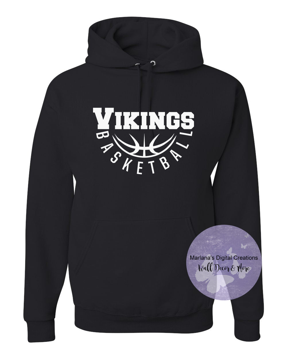 Grayling Vikings Basketball Unisex Hoodie - Screen Print