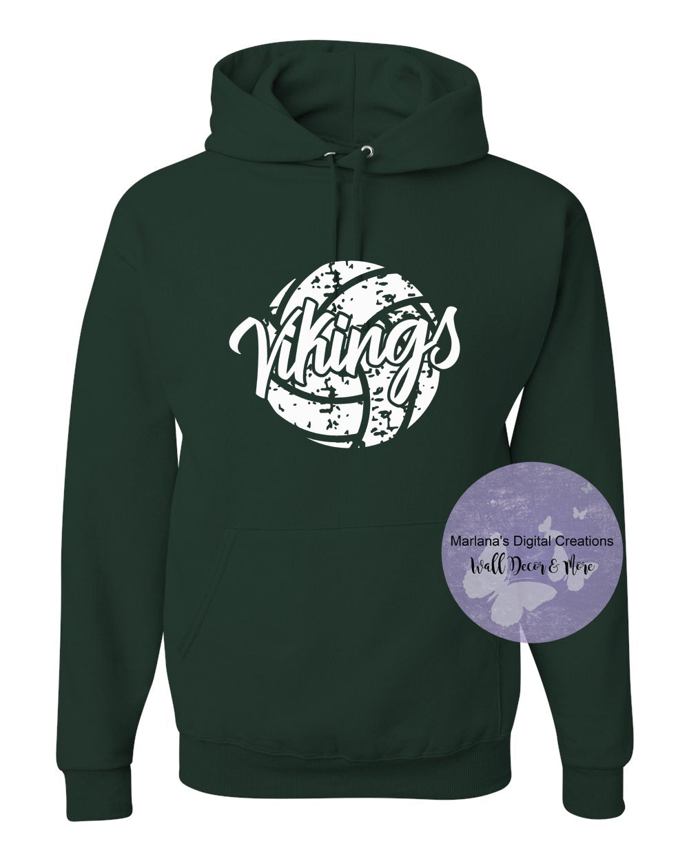 Grayling Vikings Volleyball Unisex Hoodie - Screen Print