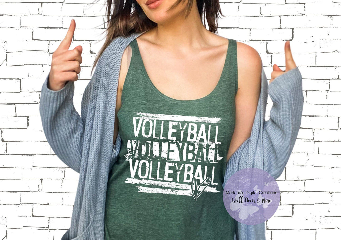 Volleyball Grunge HMD - Screen Print