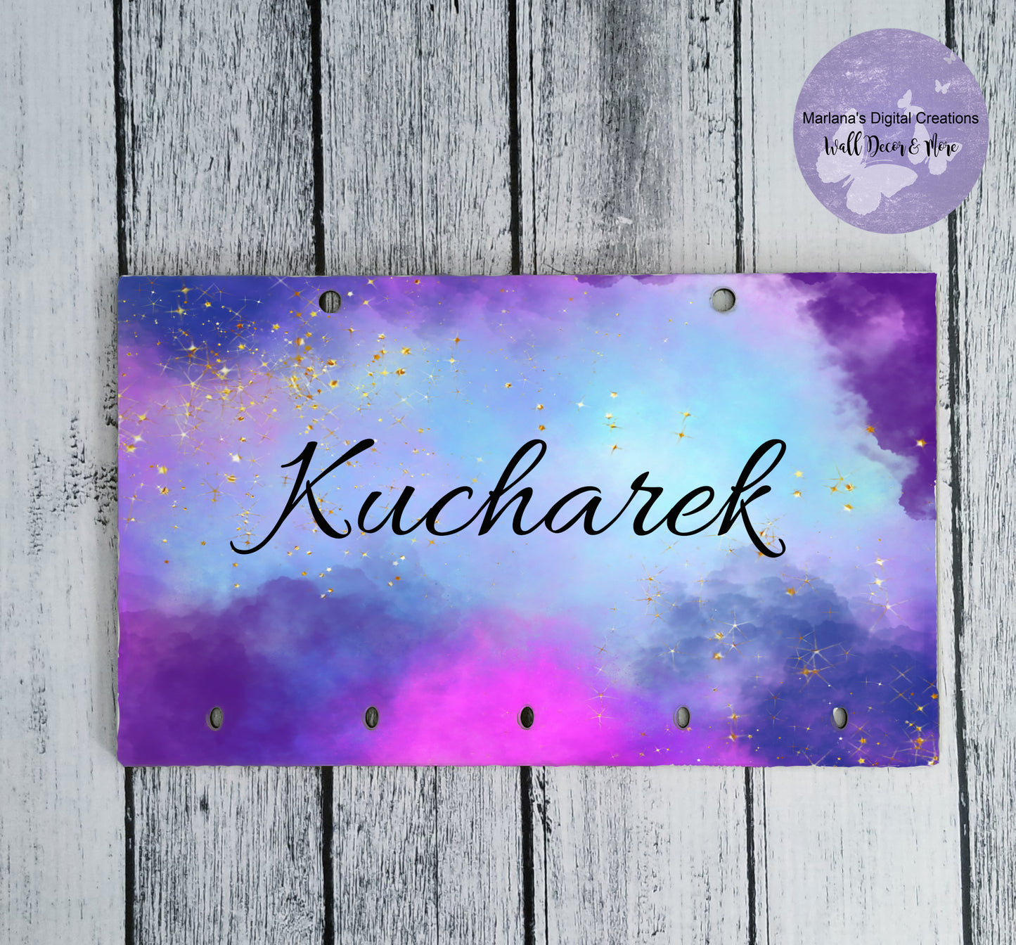 Watercolor Galaxy Key Rack