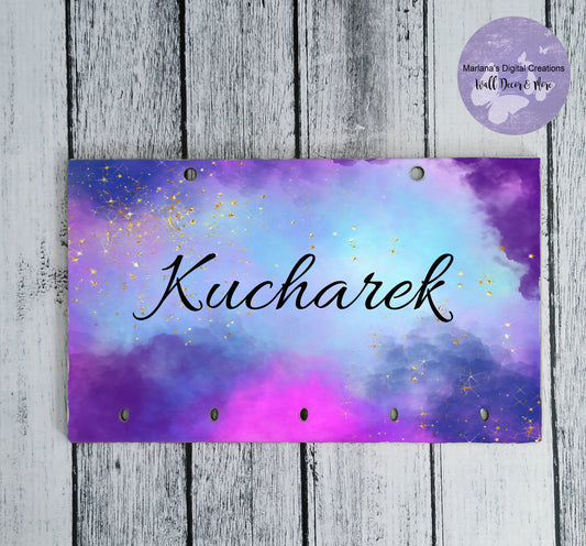 Watercolor Galaxy Key Rack