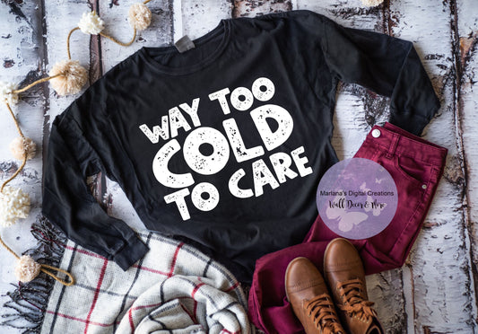 Way Too Cold To Care HMD - Screen Print