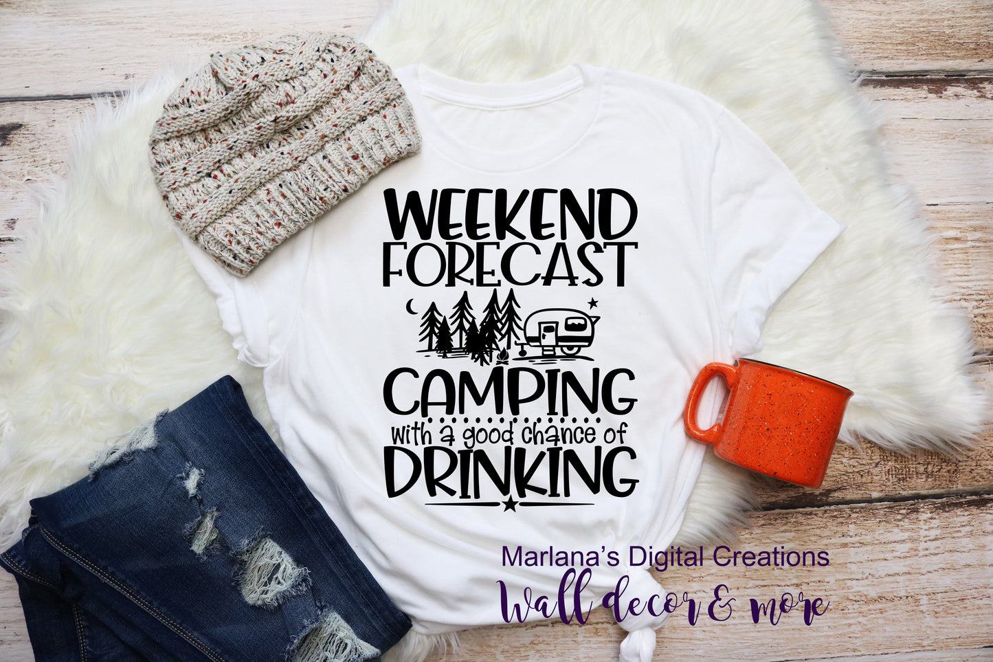 Weekend Camping - Vinyl Print