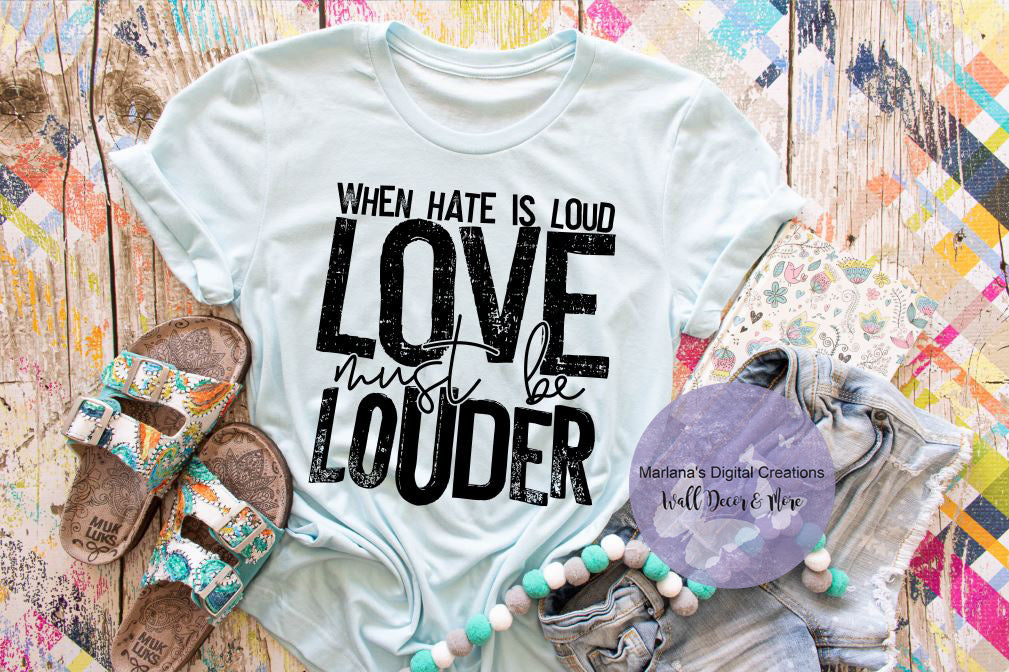 When Hate Is Loud - Screen Print