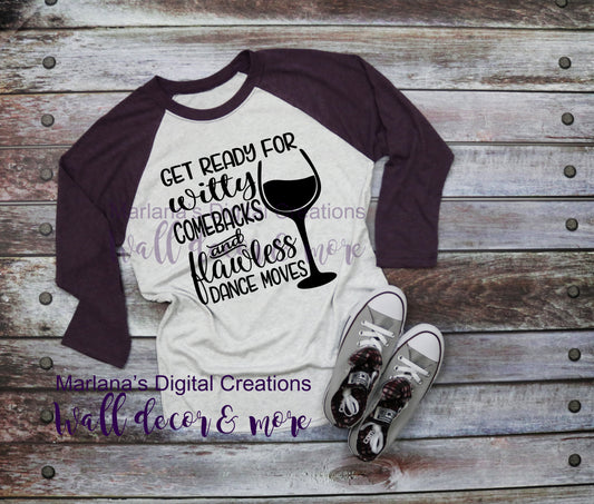 Witty Flawless Wine - Vinyl Print