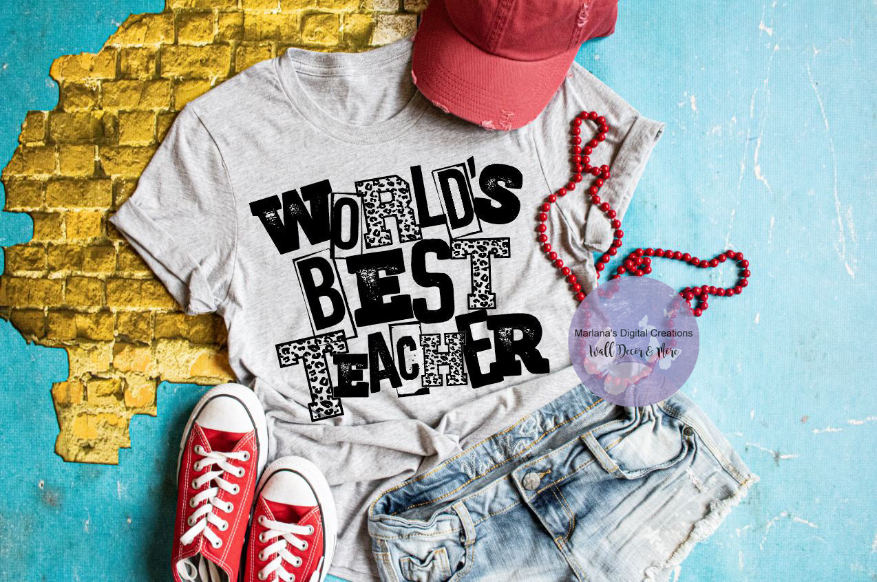 Worlds Best Teacher HMD - Screen Print