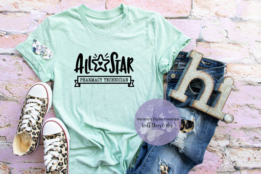 All Star Pharmacy Technician - Vinyl Print