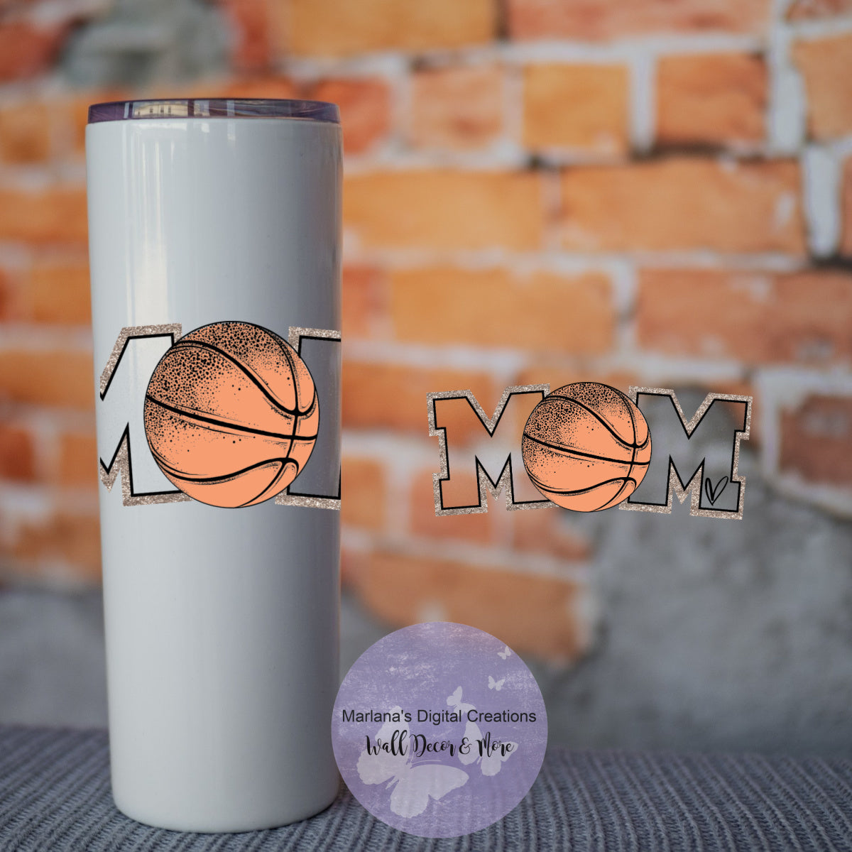 Basketball Mom 20oz Skinny Tumbler