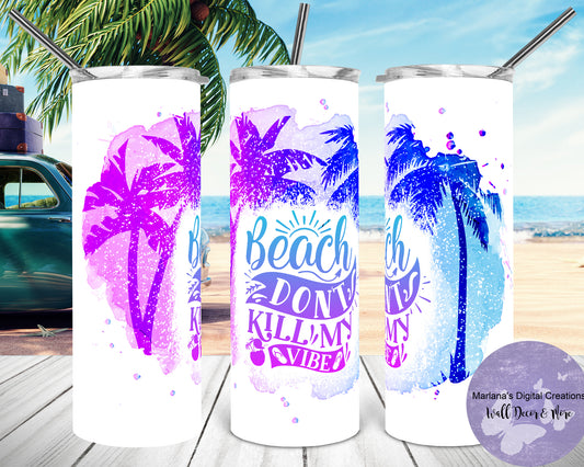 Beach Vibes 20oz Skinny Tumbler