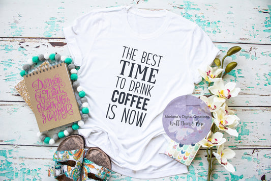 Best Time Drink Coffee-01 - Vinyl Print