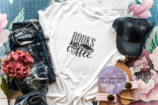 Books And Coffee - Vinyl Print