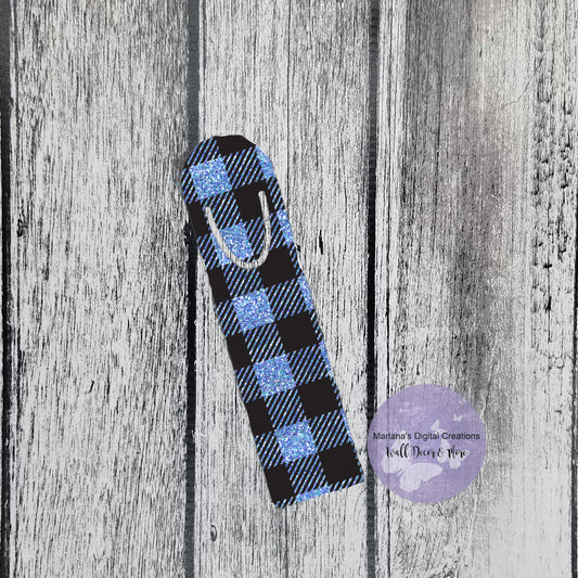 Buffalo Plaid Blue Denim 2 Bookmark