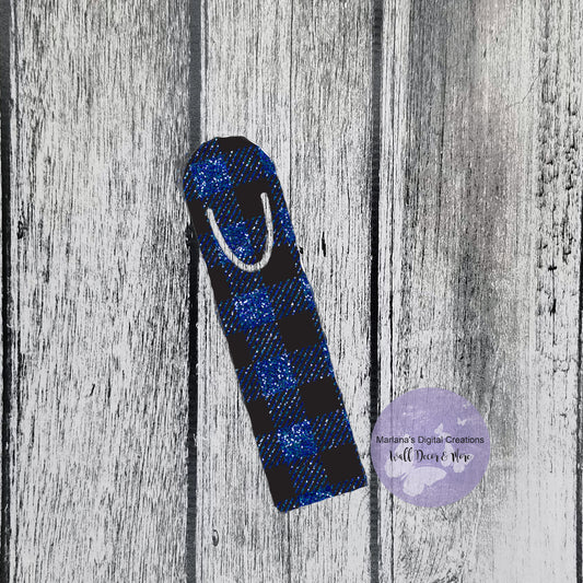 Buffalo Plaid Blue Denim 5 Bookmark