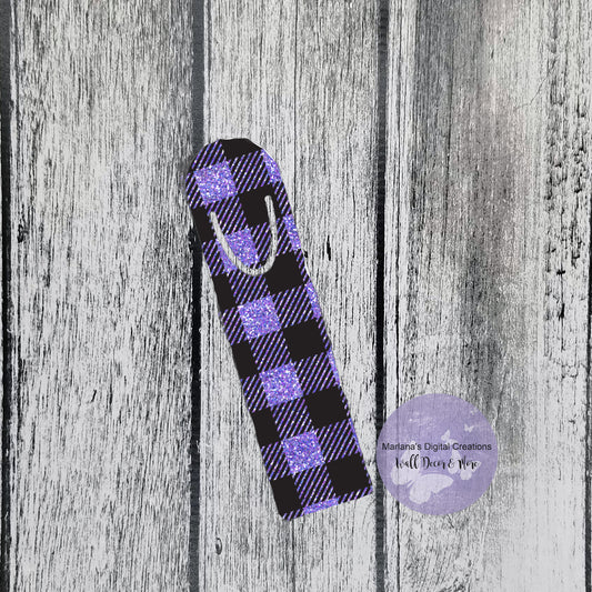 Buffalo Plaid Grape 2 Bookmark