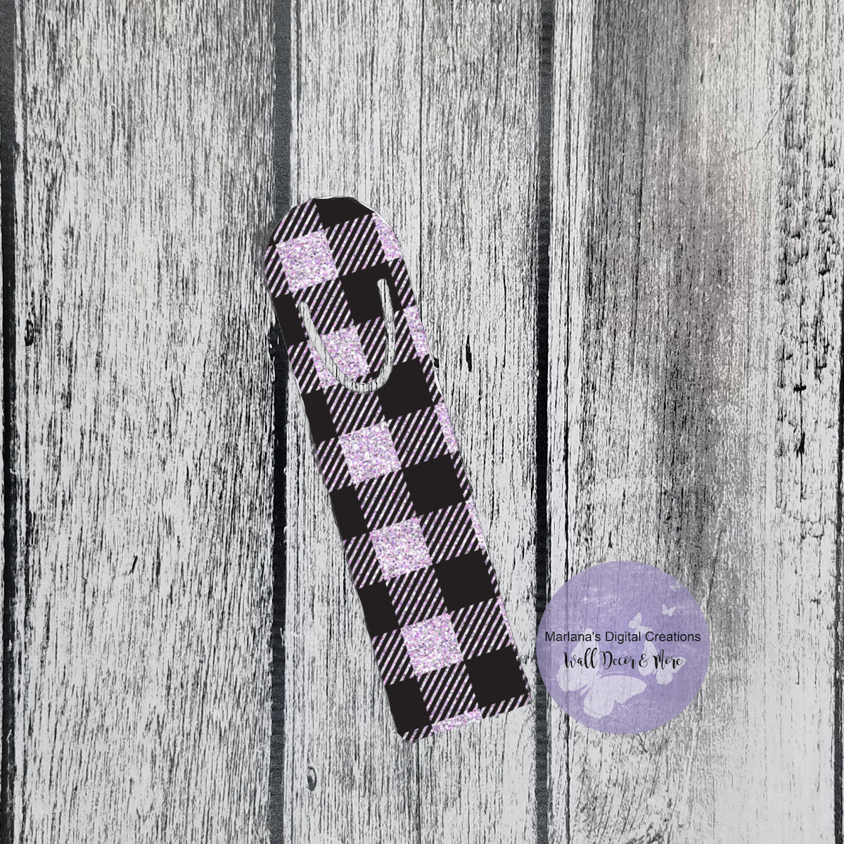 Buffalo Plaid Mulberry Bookmark