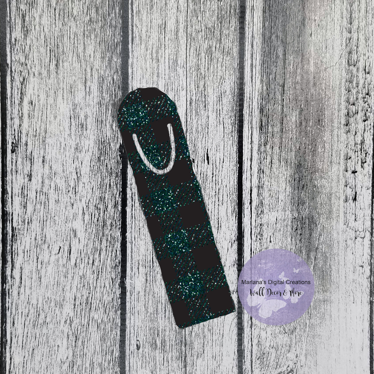 Buffalo Plaid Seafoam Green 6 Bookmark