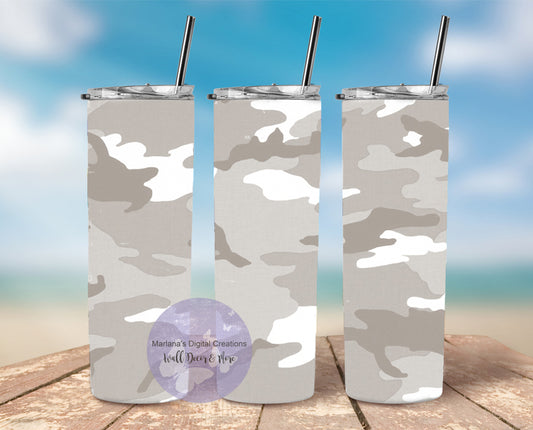 Camo Tan 20oz Skinny Tumbler