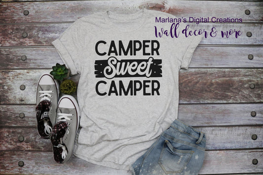 Camper Sweet Camper - Vinyl Print