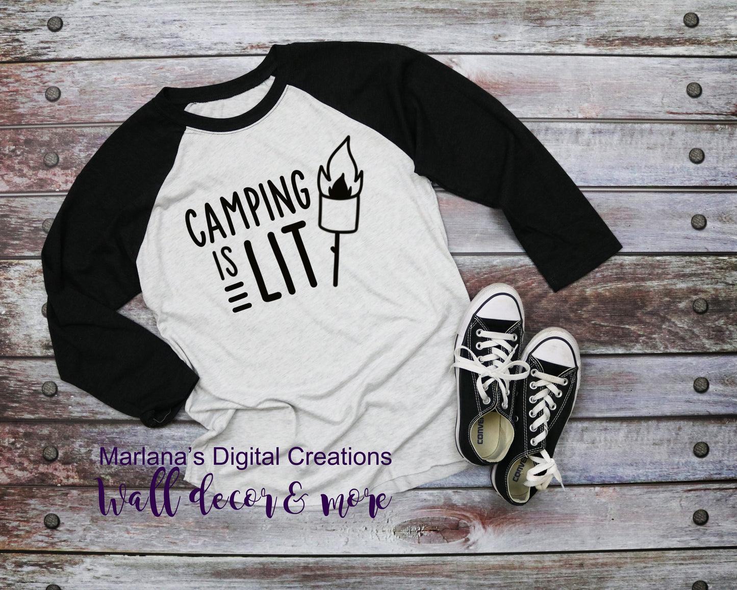 Camping Is Lit 2 - Vinyl Print