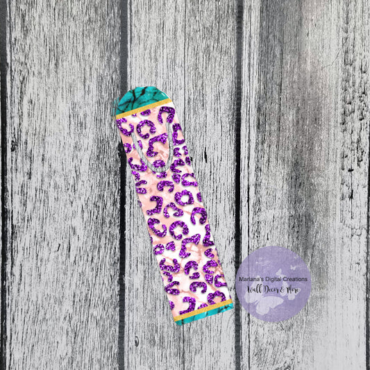 Cheetah Turquoise Bookmark