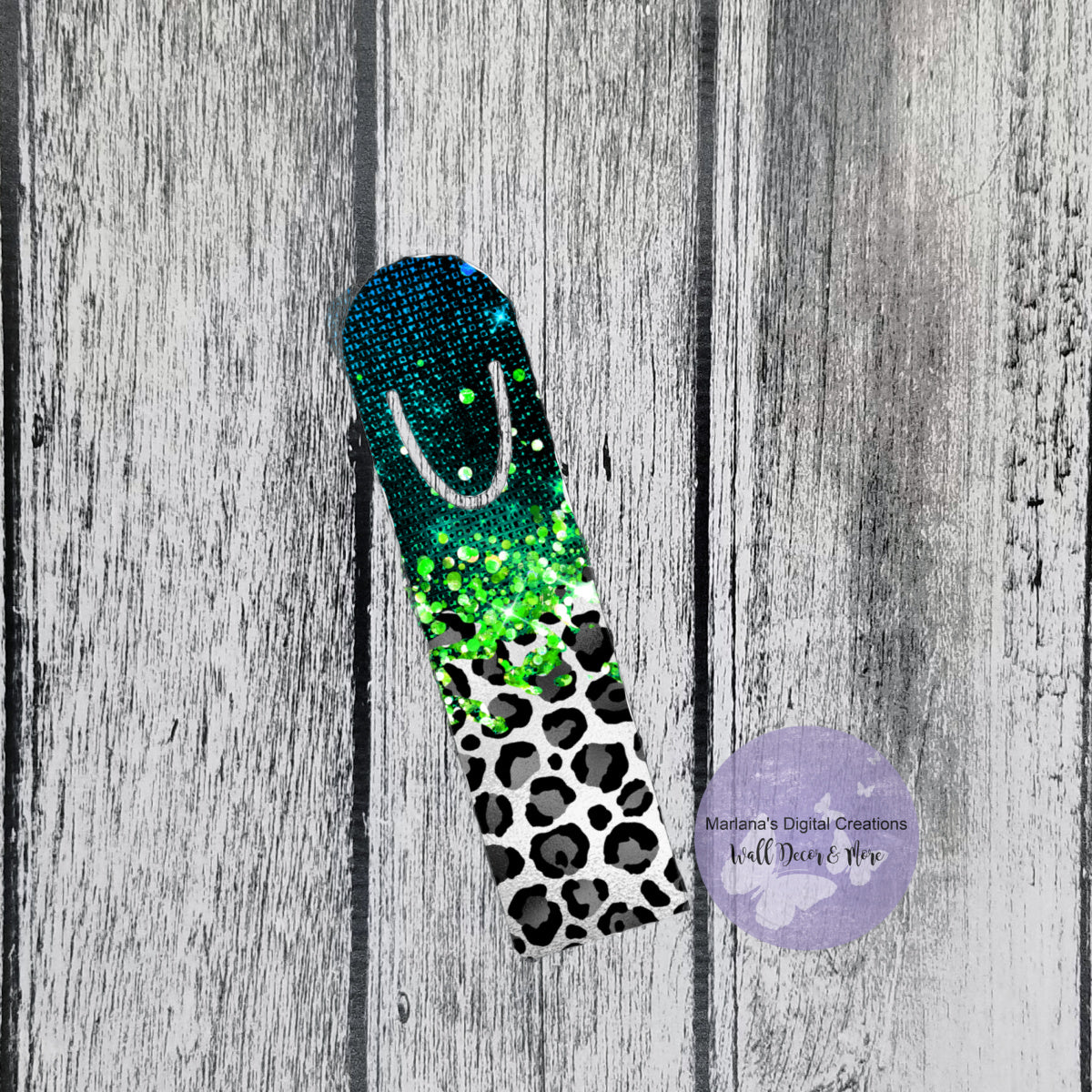 Green Leopard Bookmark