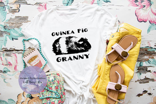 Guinea Pig Granny - D Screen Print