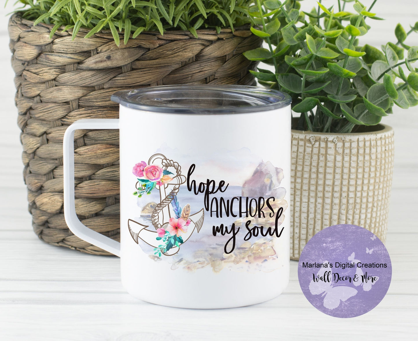 Hope Anchors My Soul 14oz Townie Mug